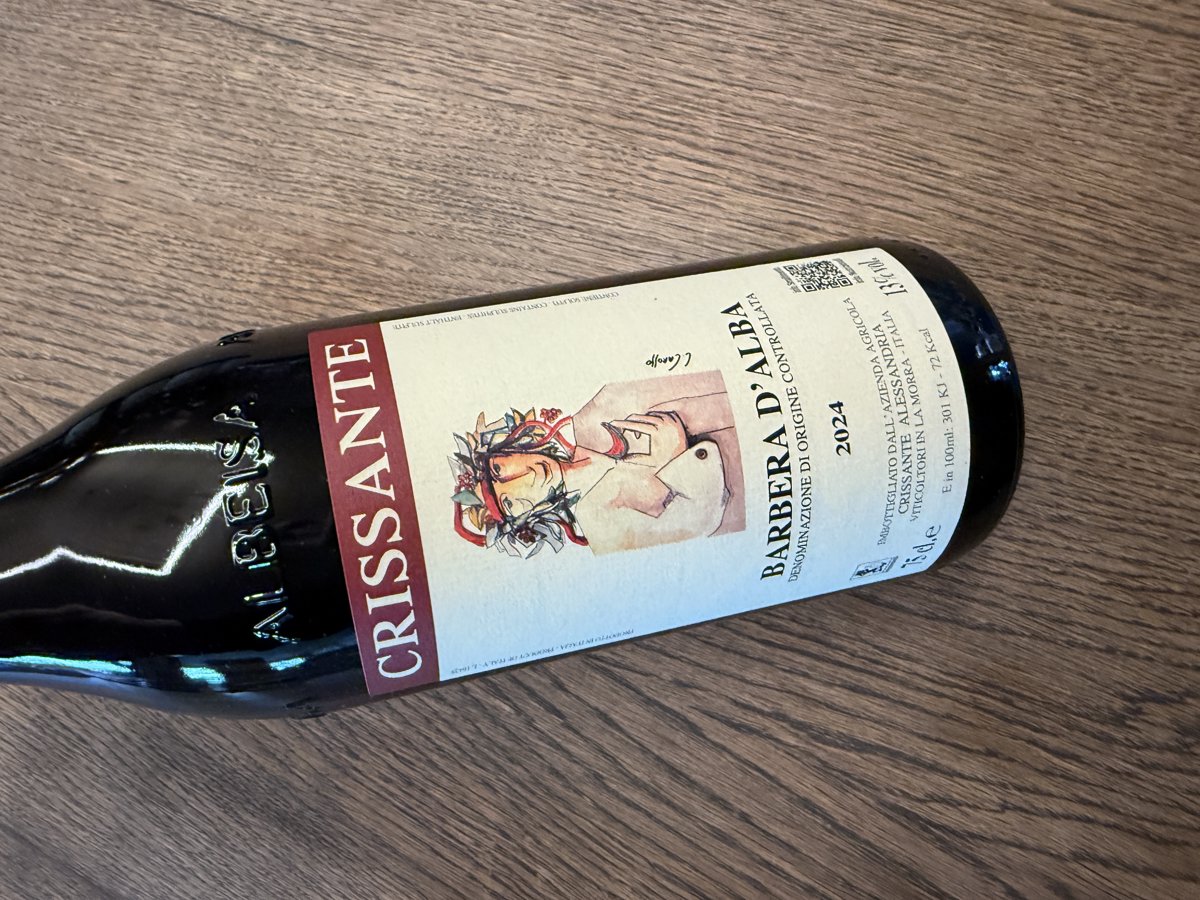 BARBERA D'ALBA 2023 DOCG 0.75L. 14.vol. Crissante La Morra